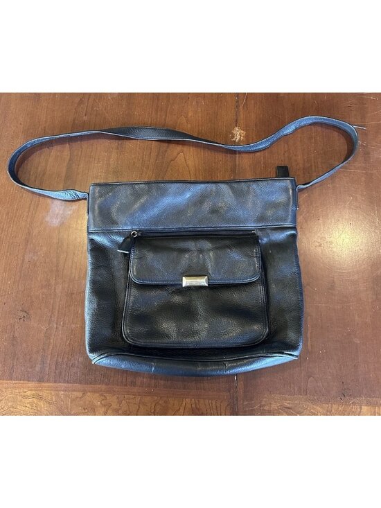 Lisa Loren Handbags - Vintage Lisa Loren Genuine Soft Leather Hand Bag Top Zipper